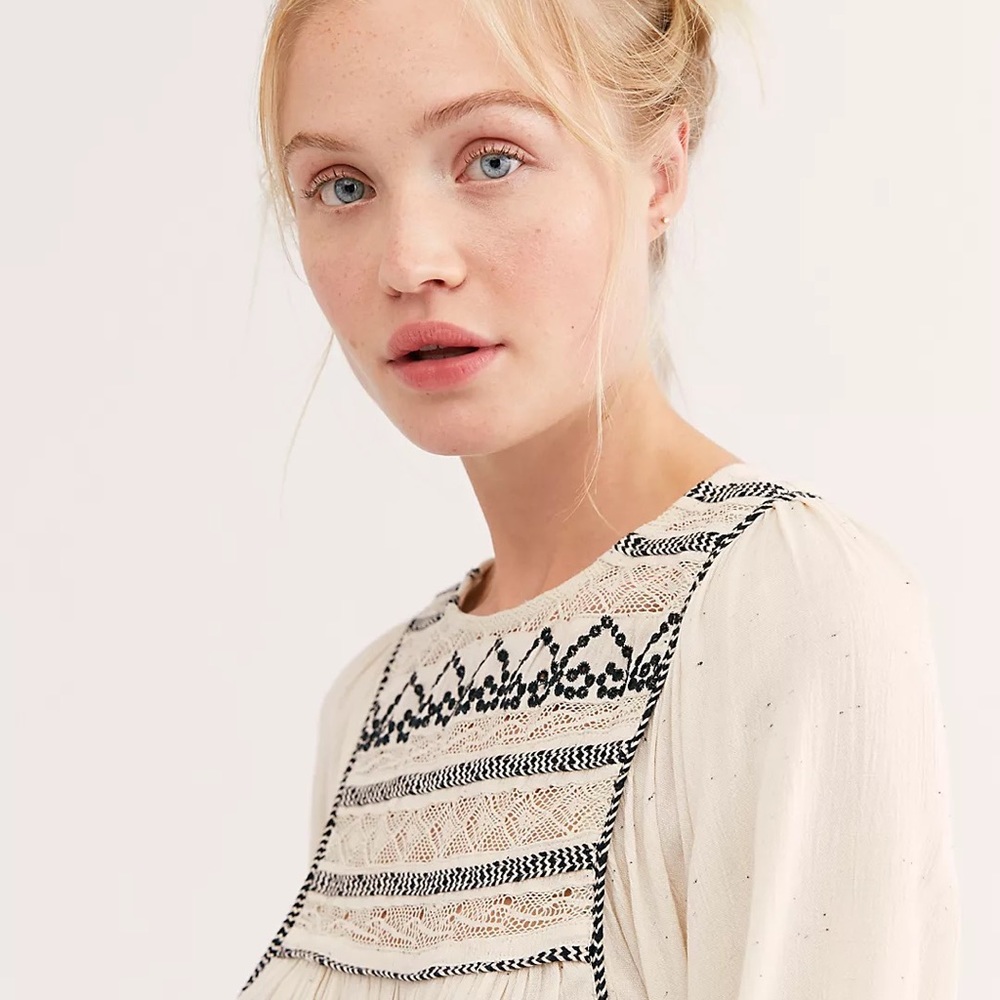 Free People Cyprus Avenue Embroidered Top - Picture 7 of 12